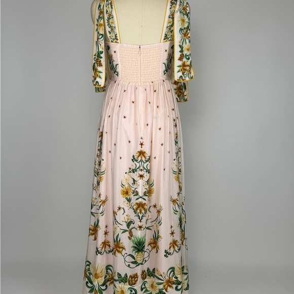 FARM Rio Pink Midi Sundress with Sweetheart Neckline - Picture 3 of 7